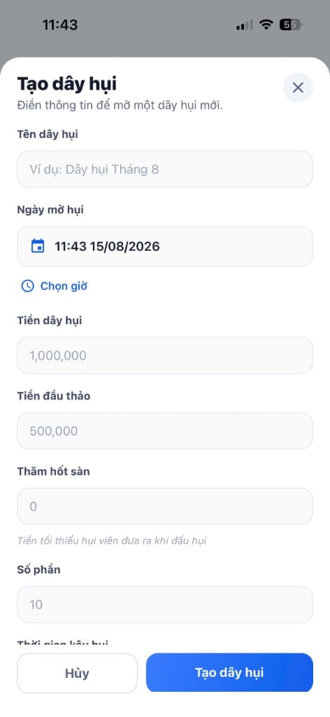 Tạo dây hụi